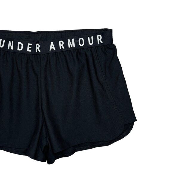 Under Armour Shorts Women's Size XL Black Loose Fit HeatGear Running Athletic - Picture 4 of 6